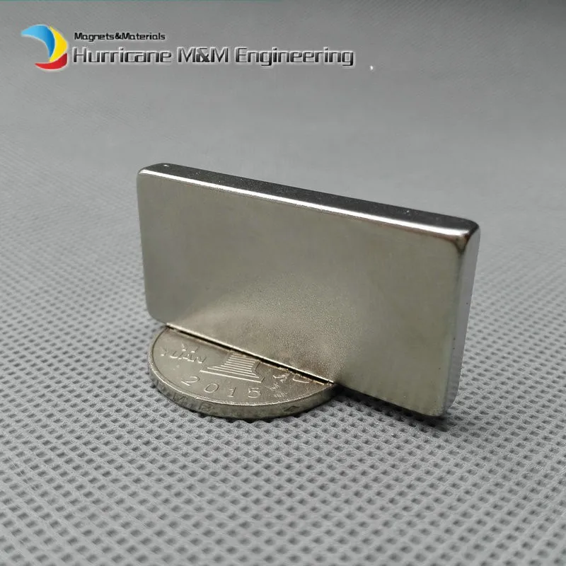 

2pcs N42 Block 40x20x5 mm NdFeB Magnet Strong Neodymium Magnets Rare Earth Permanent Lab magnets