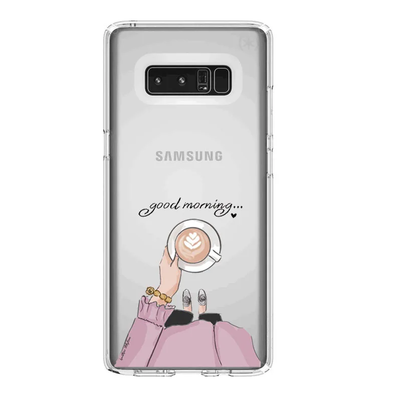 VOGUE Queen Princess Girl Female boss coffee мягкий тпу чехол для телефона Samsung S5 S10 S10LITE S8 S9 S9PIUS S7EDGE S6