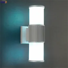 IWHD современный простой уличная лампа ворота Тераса двор садовое Наружное освещение Водонепроницаемый IP65 Светильники для крыльца buitenlamp палочка