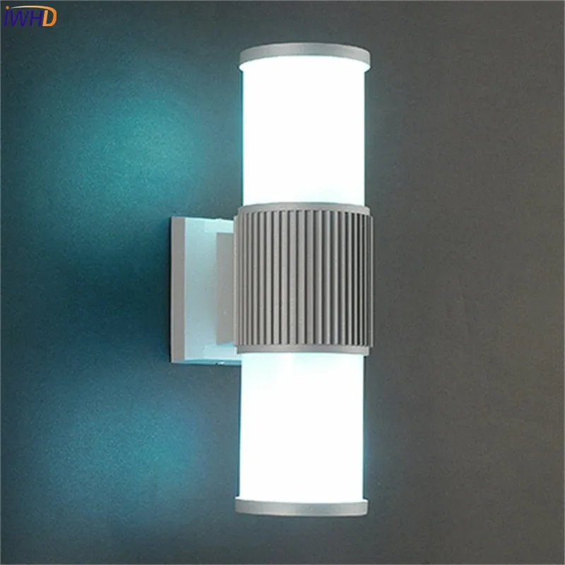 

IWHD Modern Simple Outdoor Light Lamp Gate Blacony Yard Garden Outdoor Lighting Waterproof IP65 Porch Lights Buitenlamp Wand
