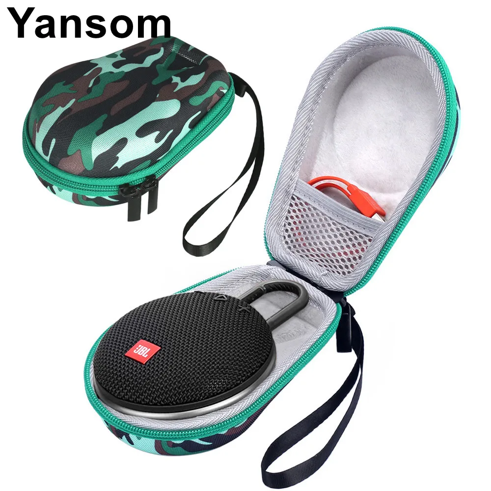 Black+Orange Hard Case for JBL Clip 3 Portable Bluetooth Carry Cover Bag Protective Box