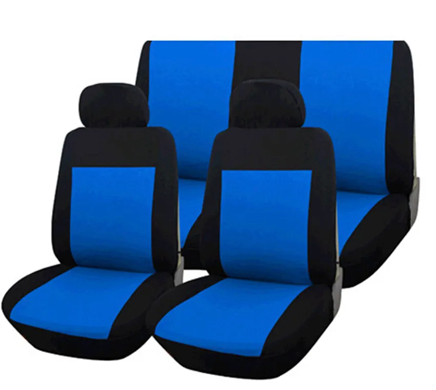 Черные Синие Защитные универсальные автомобильные чехлы для NISSAN MICRA VW LUPO и универсальные чехлы для кошек - Название цвета: 6pcs