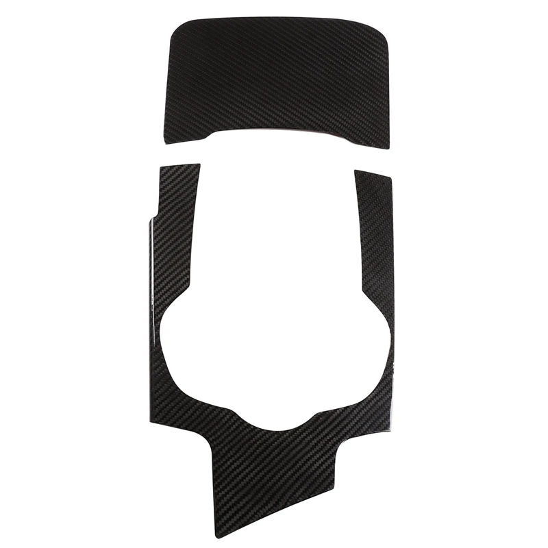 

For Alfa Romeo Giulia 2017 2018 Carbon Fiber Interior Center Console Shift Panel Cover Trim