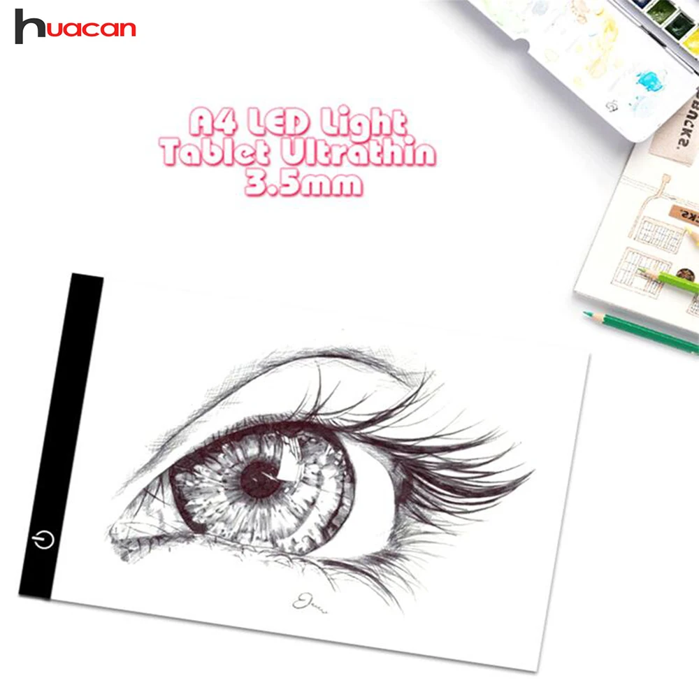

A4 LED Light Box For Diamond Painting Tablet Pad Diamond Embroidery Stencil Dimmable Ultra Thin Drawing Light Best Partner Kits