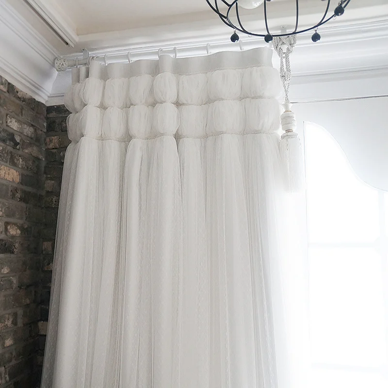  European Curtains for Children Bedroom Lace Curtain for Living Room Girl Room Window Treatments Jac - 32861137447