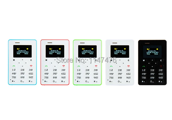 AEKU C5 1.0 pouces MTK Single Core Mini Pocket Téléphones portables