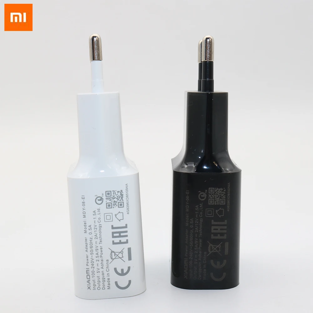 

Original xiaomi mi 8 QC 3.0 quick charge EU Power adapter fast charger For mi 8 8se 6 mix 2 2s max 2 3 a1 6x a2 Mobile phone