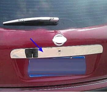 

ABS chrome Rear Trunk Lid Trim Cover Fit For Nissan Qashqai Dualis(with key kole)