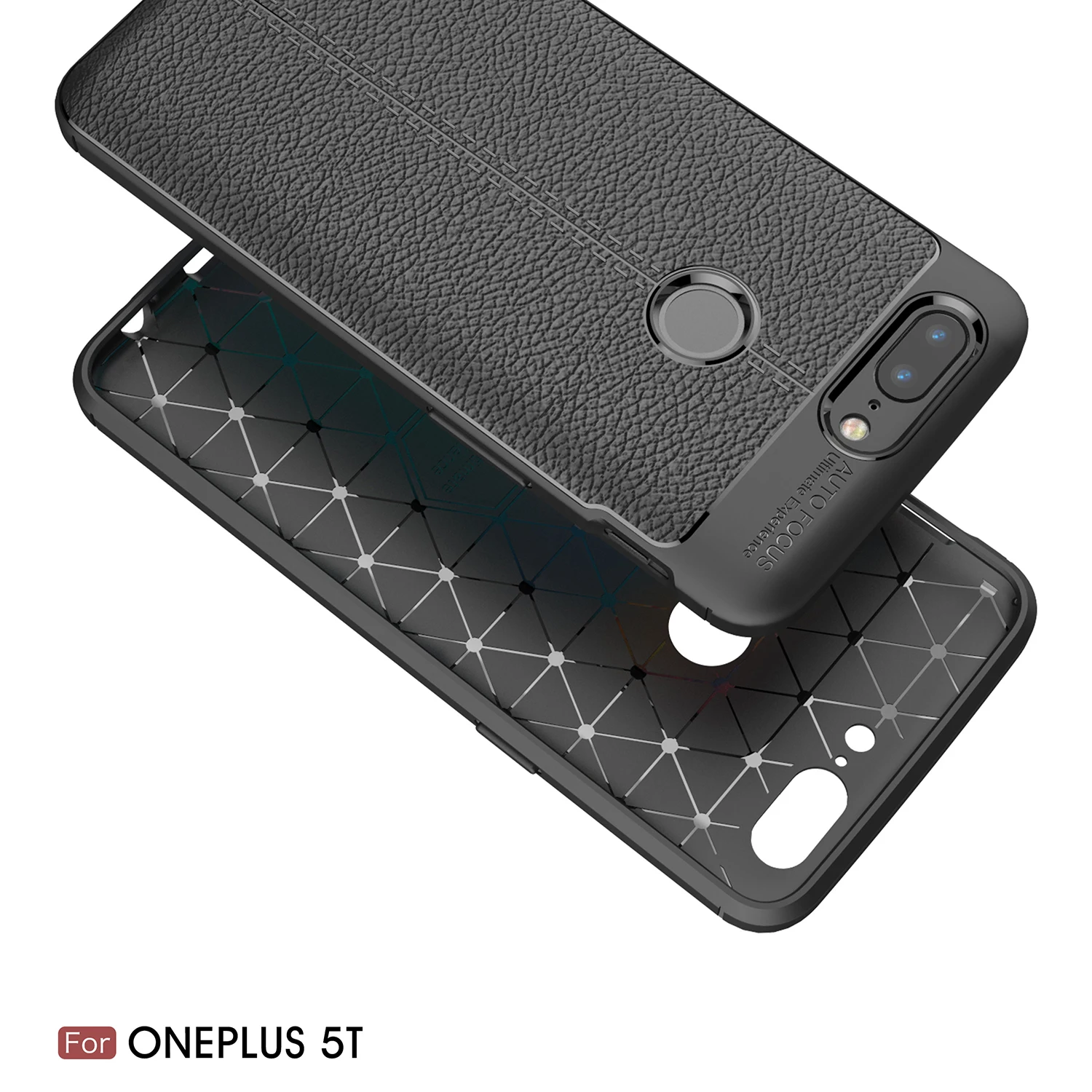 Чехол из искусственной кожи для Oneplus 5T A5010 ударопрочный силиконовый чехол с