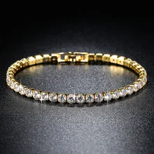 Women's Fashion AAA CZ Bracelet Gold Silver Color Chain Girl Mood Bracelet Wild Personal Women Accessories Girlfriend Gift