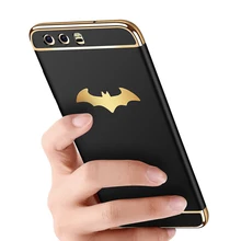 BFOLLOW Batman 3 in 1 Hard Case for Huawei P10 P10 Lite P Smart P9 Lite