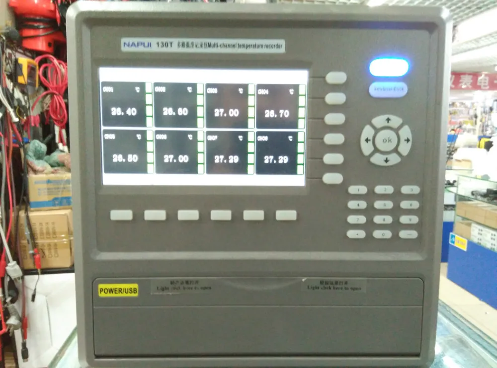 

Fast arrival HE130X-36 multiple temperature tester Channel 56 touch-screen temperature recorder