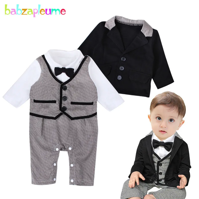 Newborn Baby Boy Clothes Gentleman Baby Boy Clothes Suit Birthday