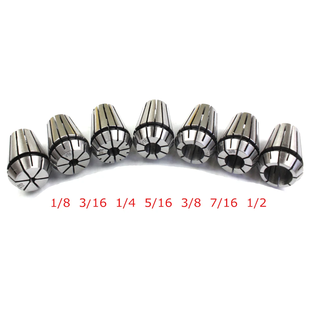 

7Pcs ER20 Spring Collet Set For CNC Milling Lathe Tool Engraving Machine