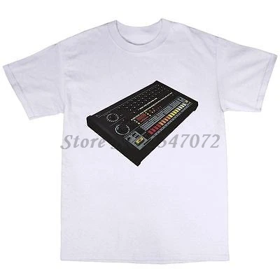 Женская футболка 100% хлопок Moog 808 909 летняя брендовая с барабаном Мужская | одежда