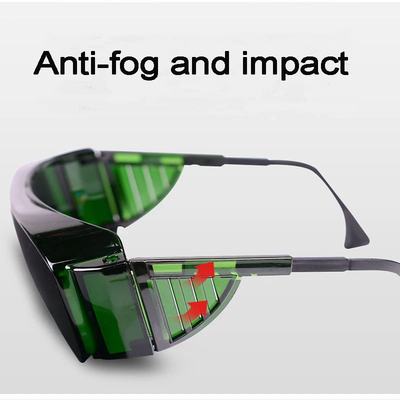 Темно-зеленые сварочные очки жалюзи дизайн анти-шок противотуманные очки анти-УФ антибликовые сварочные газовые защитные очки