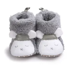 zimski otroški čevlji čevlji dojenček mehko dlakavi topli čevlji malček dekle fantastični Mlečni kravji stil mehko soled novorojenček prvi sprehajalci