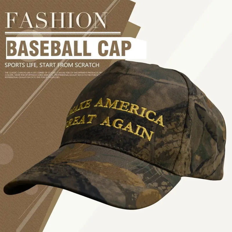 New Style Camouflage Trump Hats Baseball Cap For Hunting Women And Men