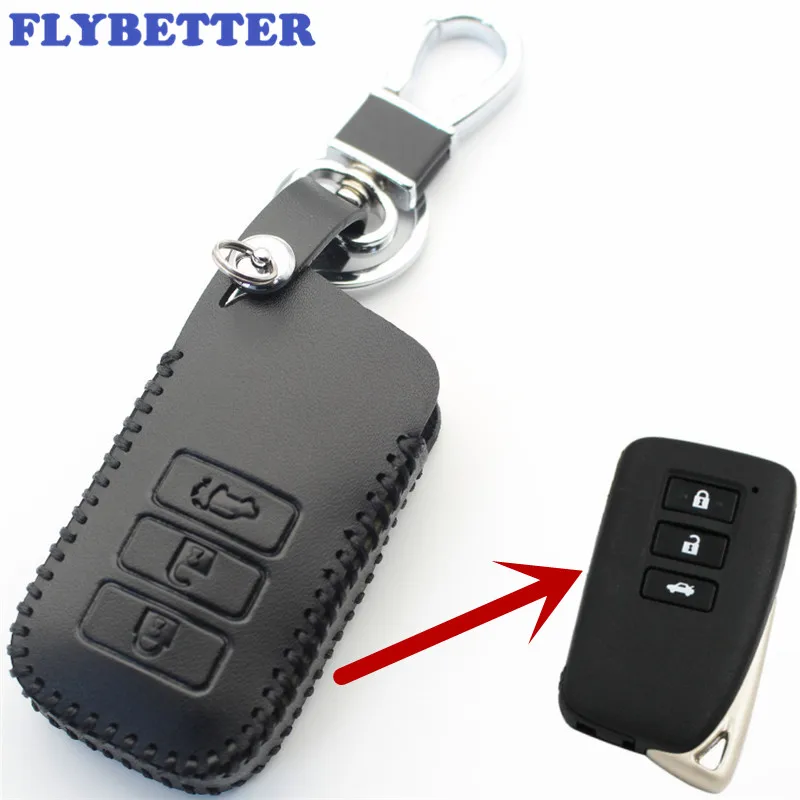 FLYBETTER чехол для смарт ключей из натуральной кожи с 3 кнопками Lexus RX270/IS250/RX200/CT200H