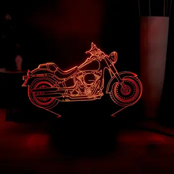 

NEW Traffic Serie 3D Motorcycle Visual Lamp RGB Multicolor USB Switch Touch LED Child Night Light Desk Lamp Room Decor Kids Gift
