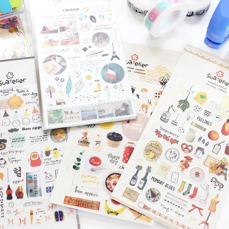 Фотообои stickers diy stickers stickersstickers diary decorative