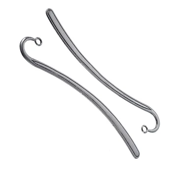

Perfect-5 Pcs Silver Tone Blank Bookmarks 12.5cm