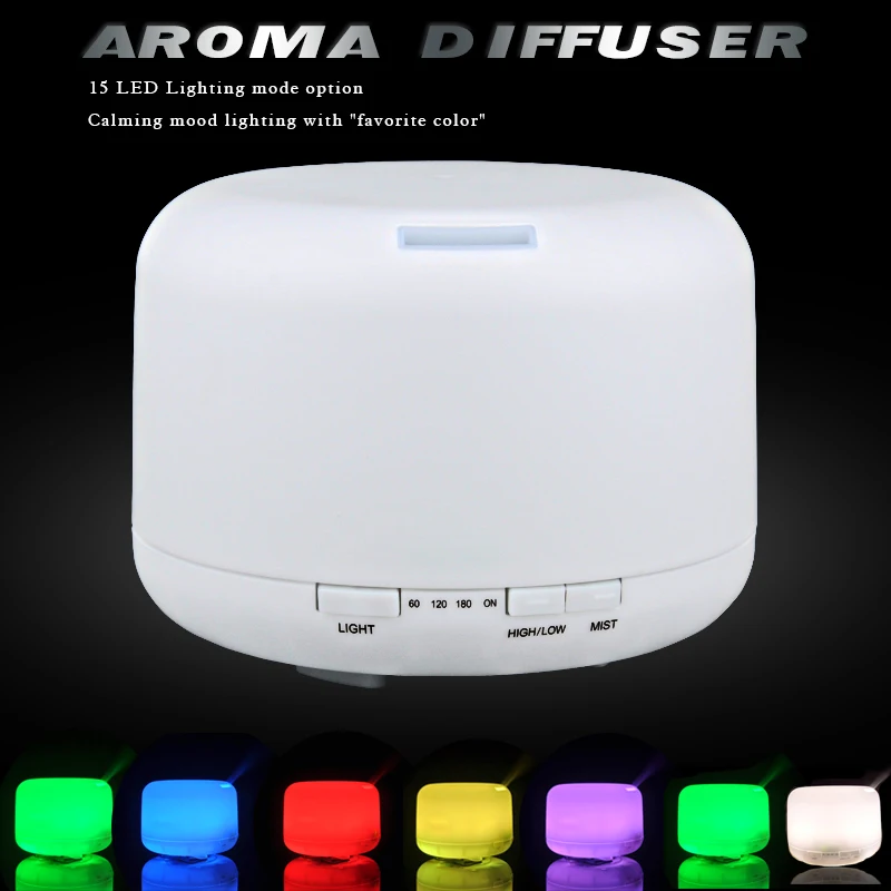 

Sensky 500ml 300ml LED light 7 Color Change Ultrasonic Aromatherapy Essential Oil Aroma Diffuser Air Humidifiers Mist Maker