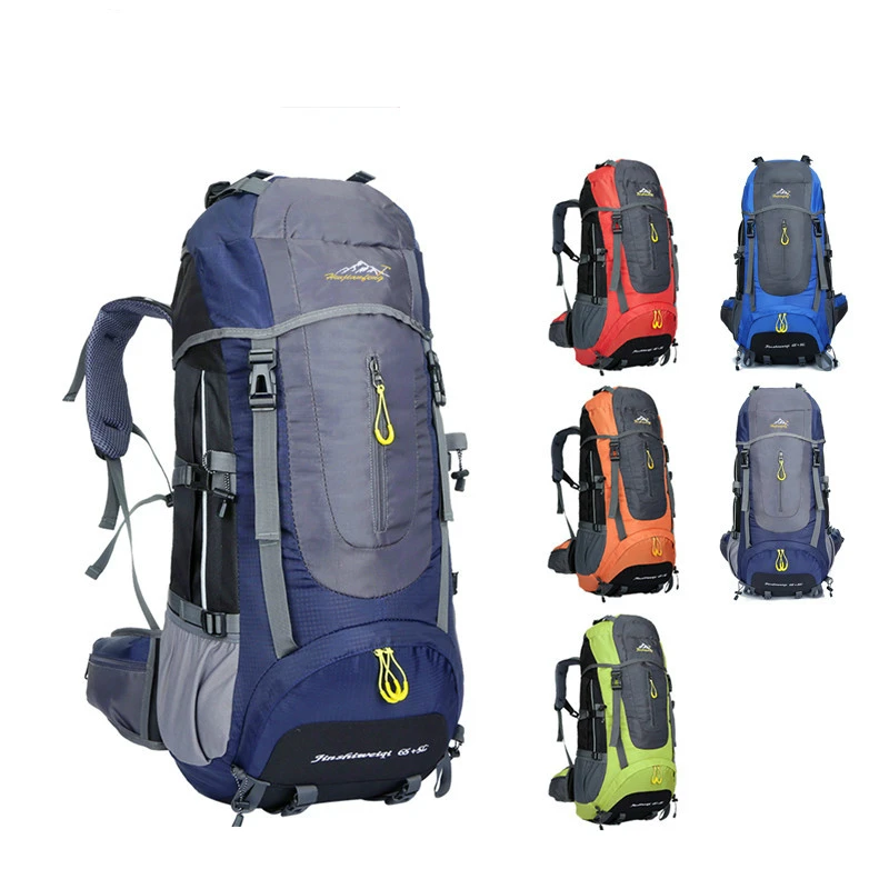 

2018 High Quality 70L Large Mountaineering Backpack 5 Colors Outdoor Waterproof Backpack Travel Climbing Camping Waterproof Bag