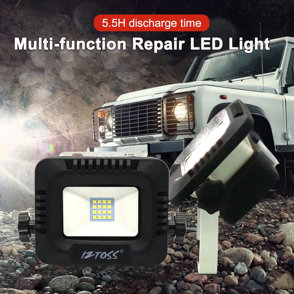 

IZTOSS Multifunctional LED Work Light Tripod Car Repair Light Outdoor Camping Emergency Lights Waterproof Rechargeable 10W
