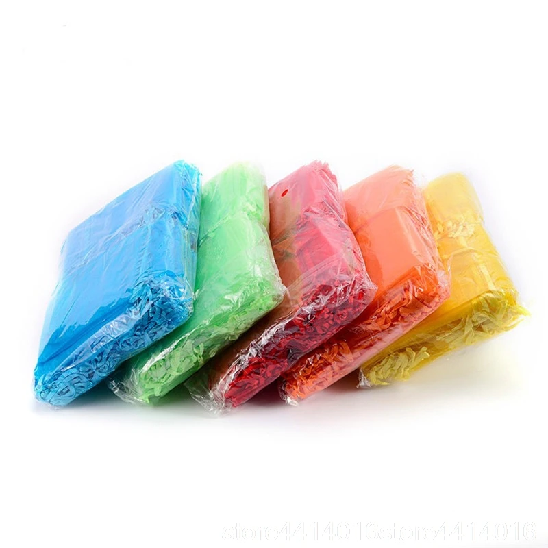 organza 100 pcs 7x9 9x12 10x15 11x16 13x18 15x20 17x23 cm jewelry bag packaging drawer bag wedding jewelry bag