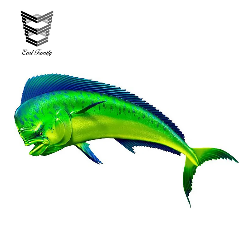 

EARLFAMILY 15cm X 9cm Coryphaena Hippurus Decal 3D Car Styling Car Stickers Vinyl Graphic Decor Window Bumper Car Body Decals