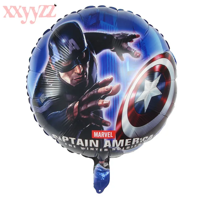 XXYYZZ воздушные шары супергероев, Мстители, Человек-паук, Бэтмен, фольгированные воздушные шары, детские товары для дня рождения, детские игрушки, товары для дня рождения