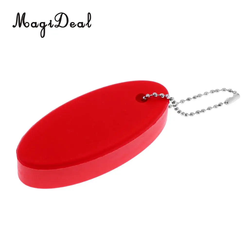 MagiDeal Marine Water Sport Foam Floating Oval Keychain Keyring Water Key Float for Kayak Canoe Rafting Boat Sailing Surfing Acc