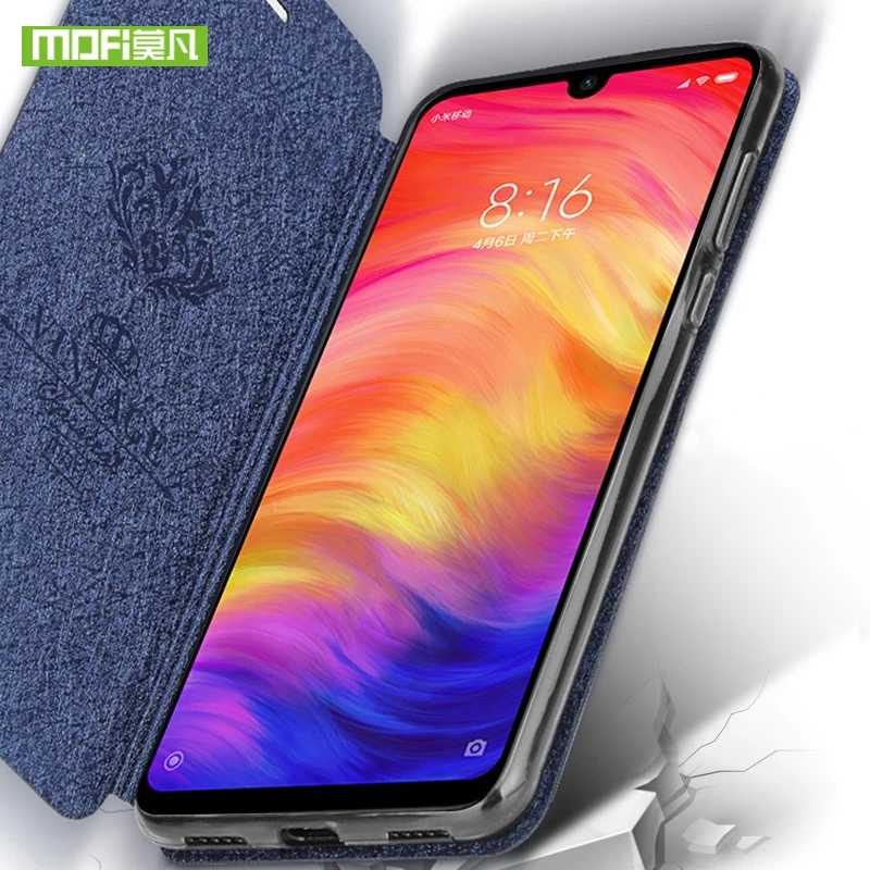 Mofi чехол для Xiaomi Redmi Note 7, чехол для Redmi Note 7 Pro, роскошный флип-чехол из ТПУ, кожаный чехол для Xiaomi Redmi 7, чехол-подставка
