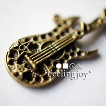 Мини игрушечный дом Моделирование мини-сцены играть Ретро металлическая гитара бас