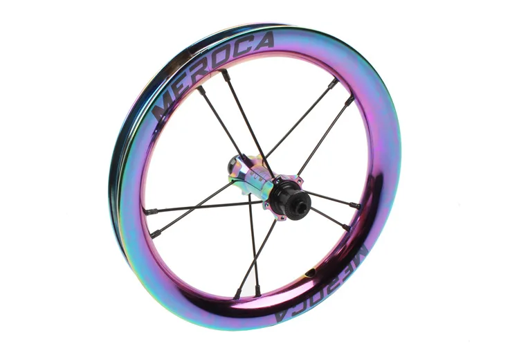 Best MEROCA Sliding kids Bike Wheel Set 12 inch wheelset K Bike S Balance Bicycle Modification High Rim sealed Bearing Palin Wheels 12