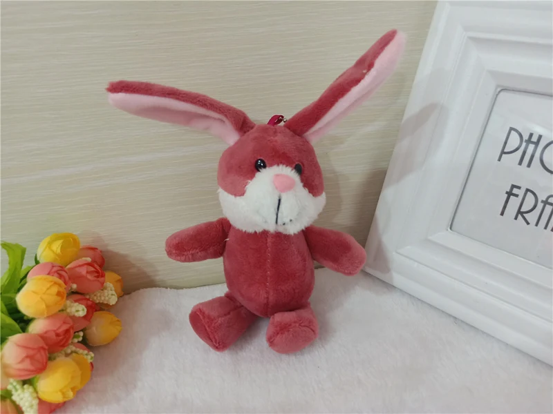 Милый кролик/Динозавр/свинья плюшевые игрушки мягкие животные Мини кролик сумка кулон плюшевый брелок в виде кукол для детей Подарки для девочек
