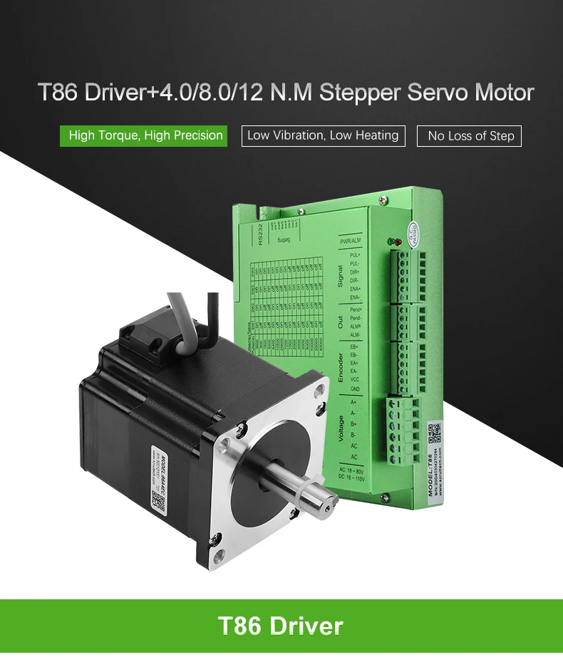 Motor de Passo Nema Circuito Fechado Nema34 20-50vdc Kit Cnc 34 4. 0n. m High Quality Renovação da Casa