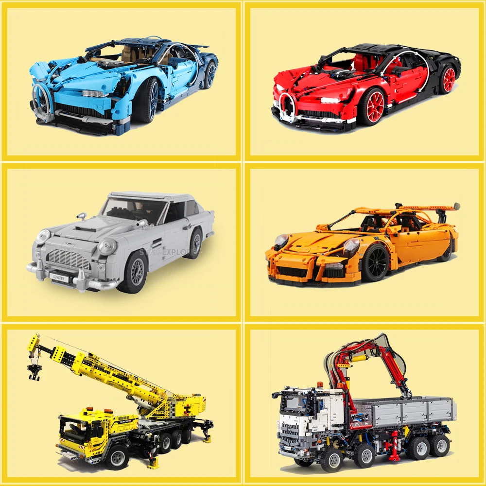 

LEPIN Technic 20001 20004 20005 20086 20086B Motor Super car Building Blocks Bricks legoingly Compatible toys