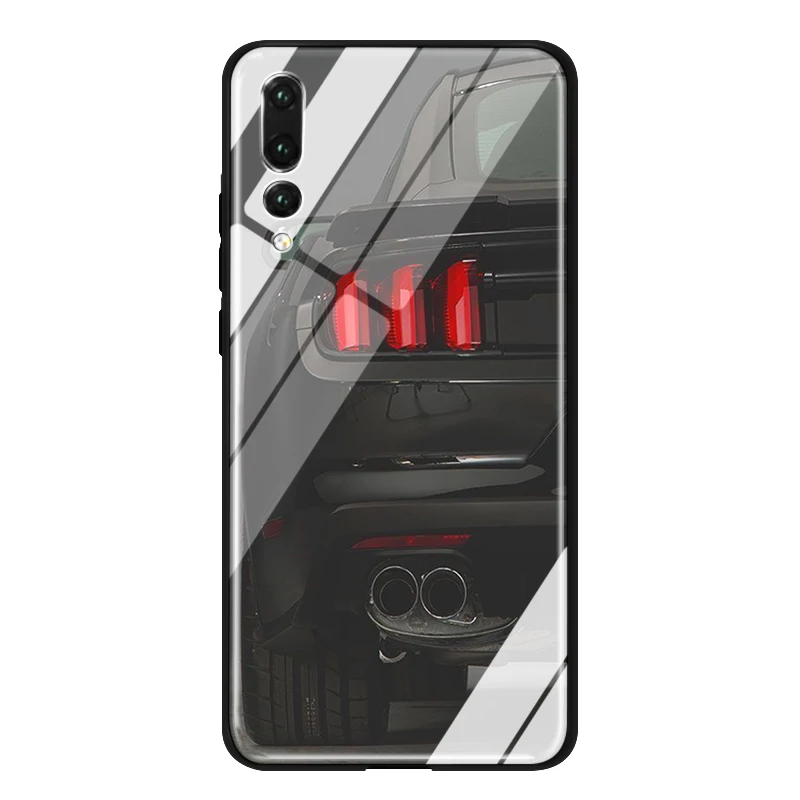 Чехол Lavaza CLASSIC MUSTANG со стеклянными задними фонарями из ТПУ для huawei mate 20 P10 P20 P30 Y6 Y9 P smart lite Pro - Цвет: TG2