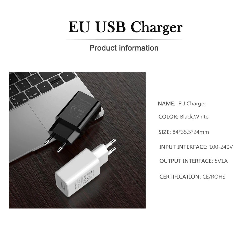 5V1A USB Mobile Phone Charger EU Conversion plug Adaptor AC Power Adapter Travel Wall Charge 100-240V For Samsung S8Note8 (9)