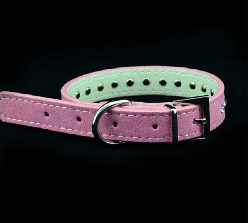 L15_New_arrival_Pet_cat_dog_Collar_Clear_Rhinestones_Diamante_Soft_Suede_Leather_Puppy_Cat_dog_Collar_supplies_ (2)
