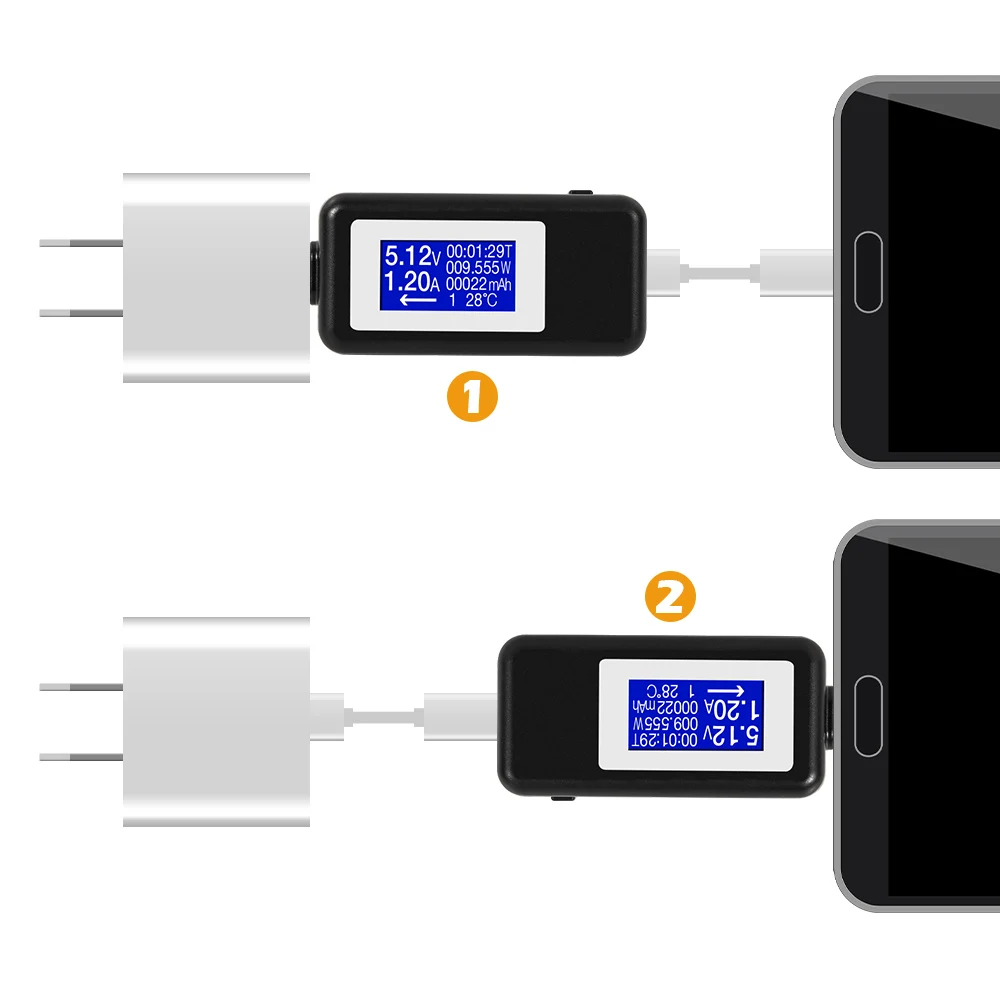 Тип-c USB Тестер DC Цифровой вольтметр Usb тестер напряжение измеритель тока Амперметр детектор power Bank зарядное устройство вольтметр с индикатором