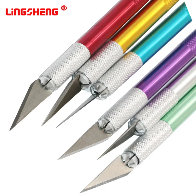 

Precision Hobby Knife Stainless Steel Blades for Arts Crafts PCB Repair Leather Films Tools Pen Multi Purpose Razor DIY