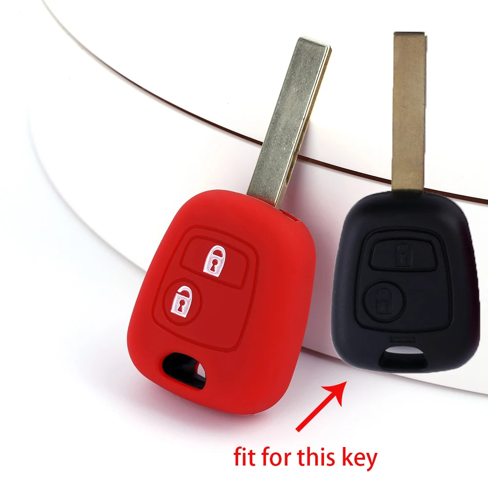 Силиконовый для ключа автомобиля крышка чехла cap Набор Toyota aygo Citroen C1 C2 C3 Pluriel peugeot 107