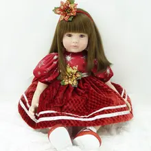 22 дюйма 55 см Силиконовые Детские куклы reborn Детские игрушки Рождественская девочка