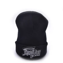 Death band Men's Skullies Winter Knitted Hat Male Beanies Cap Casual Solid Color Sets Headgear Hats For Men Death band Men's Skullies Winter Knitted Hat Male Beanies Cap Casual Solid Color Sets Headgear Hats For Men