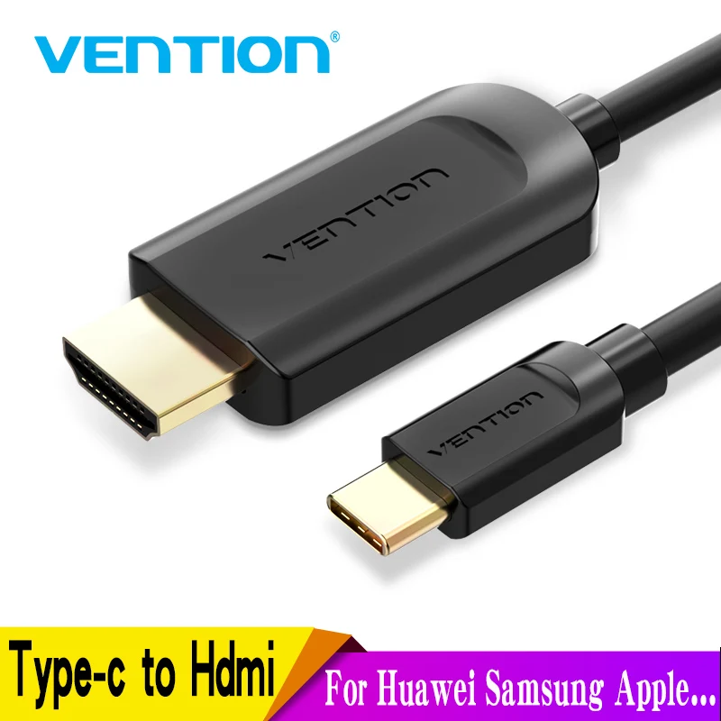 Vention Usb C Hdmi 4K Tipo C A Hdmi Cavo Adattatore Hdmi Per Huawei P20 Pro Mate 20 Macbook Pro Air Ipad Pro Thunderbolt 3 1M 2M