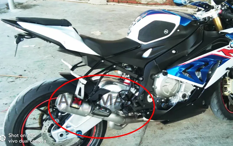 Slip-On для BMW S1000RR мотоцикл 51 мм выхлопная средняя Соединительная труба система соединительных труб углеродный разъем