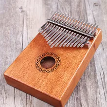 17 клавишный палец Kalimba Mbira Sanza «пианино для больших пальцев» карманный размер начинающих поддерживающая сумка клавиатура Marimba деревянный музыкальный инструмент